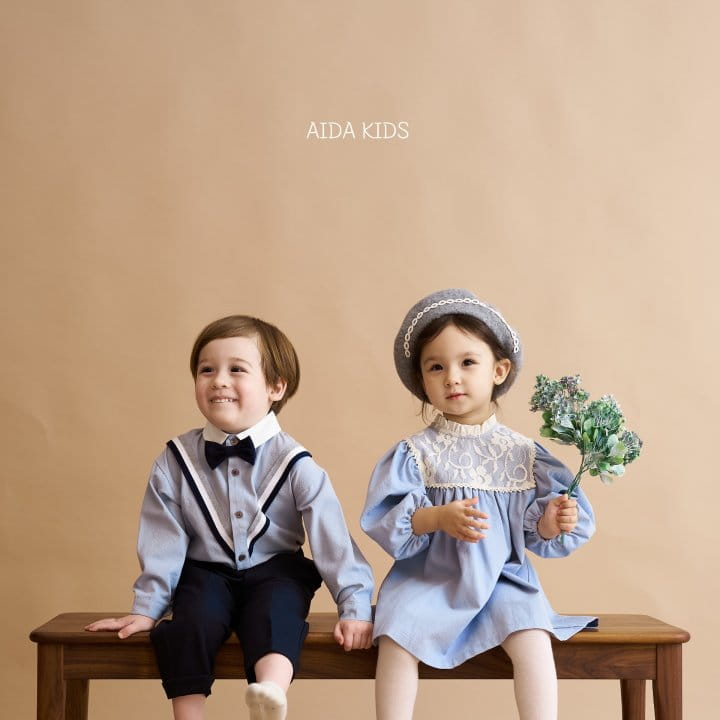 Aida - Korean Children Fashion - #stylishchildhood - New V Shirt - 2
