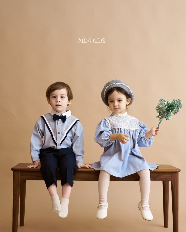 Aida - Korean Children Fashion - #toddlerclothing - New V Shirt