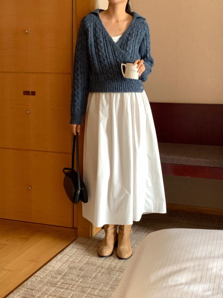 Atthismoment - Korean Women Fashion - #momslook - Kay Blap Knit Tee - 7