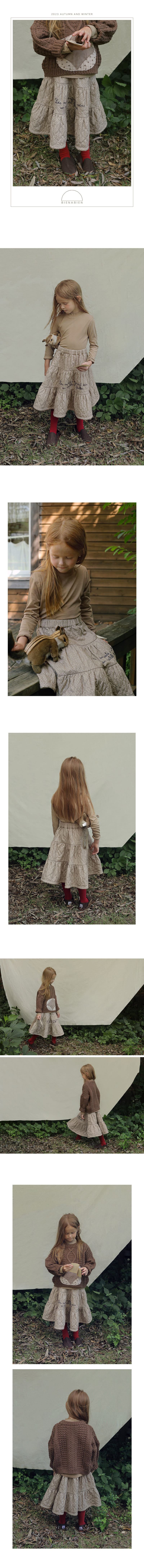 Bien A Bien - Korean Children Fashion - #childrensboutique - Merda Quilting Skirt
