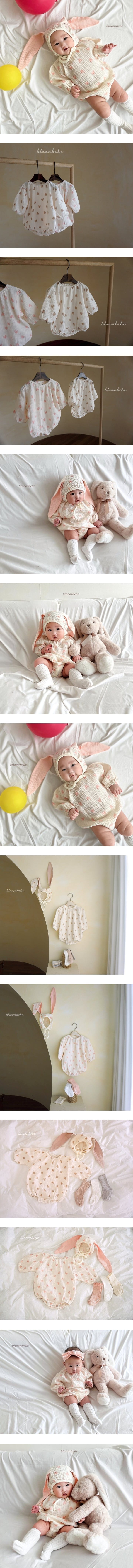 Bloombebe - Korean Baby Fashion - #babyfashion - Love Rabbit Bodysuit