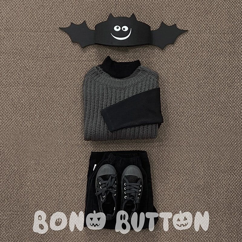 Bonobutton - Korean Children Fashion - #fashionkids - Cape knit