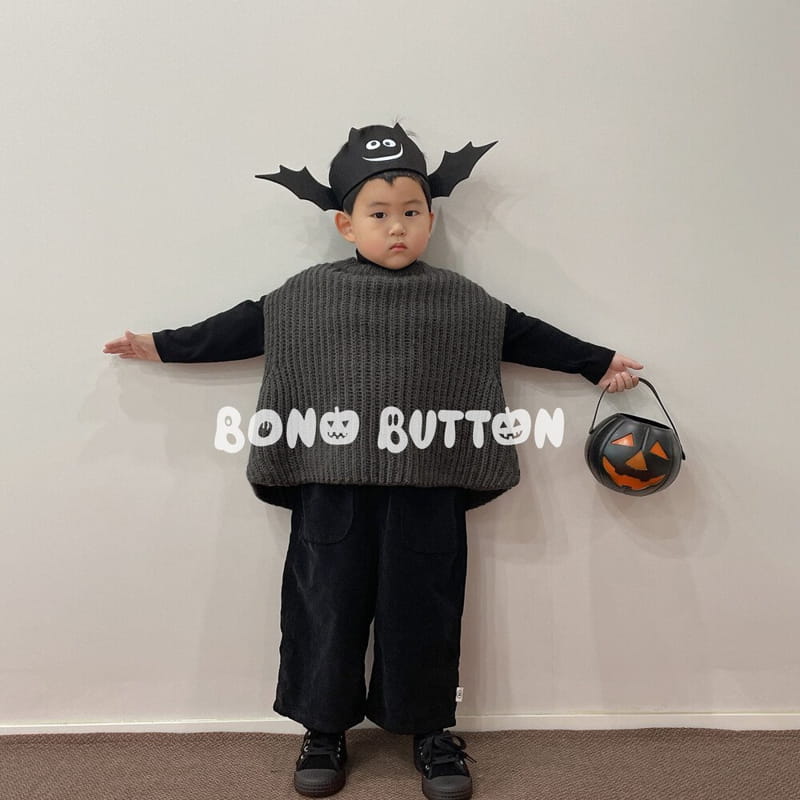 Bonobutton - Korean Children Fashion - #kidsshorts - Cape knit - 2