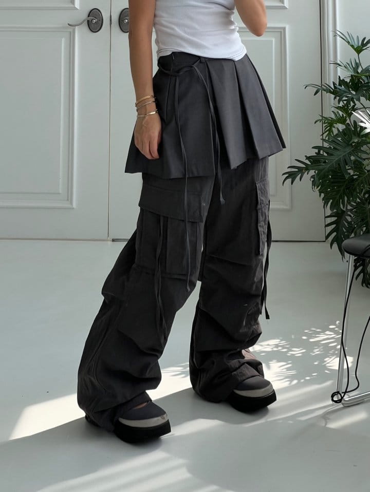 Bricklane - Korean Women Fashion - #momslook - Pleats Layered Skirt - 5
