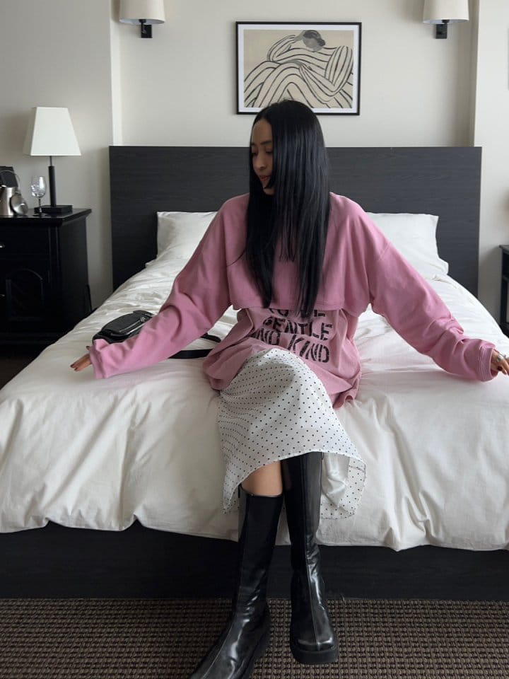 Bricklane - Korean Women Fashion - #momslook - Crop Sweatshirt - 7