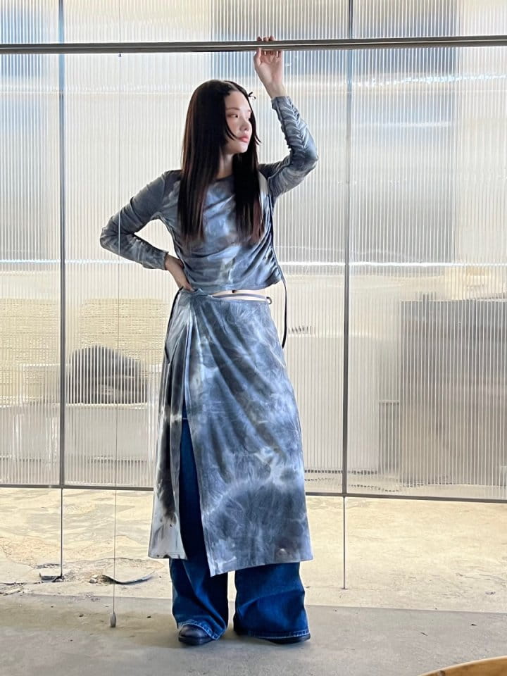 Bricklane - Korean Women Fashion - #momslook - Water Paint Skirt - 11