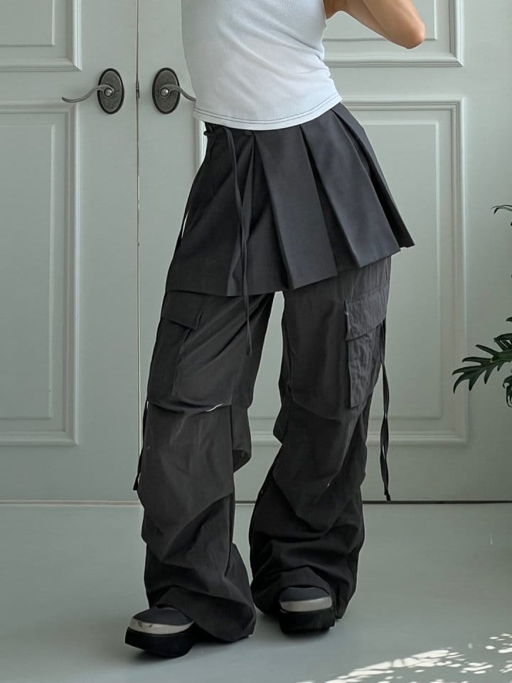 Bricklane - Korean Women Fashion - #thatsdarling - Pleats Layered Skirt - 4