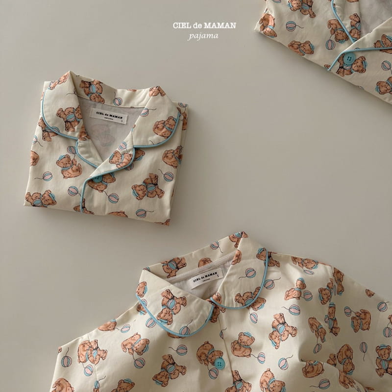 Ciel De Maman - Korean Baby Fashion - #babyboutique - Bear Pajama Bebe - 9