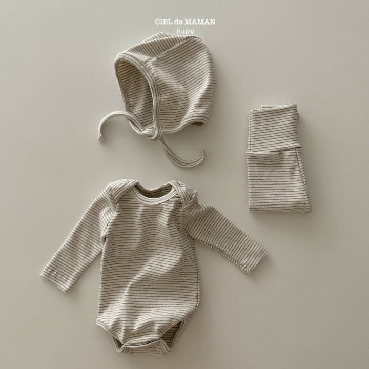 Ciel De Maman - Korean Baby Fashion - #babylifestyle - ST Bodysuit Set - 4