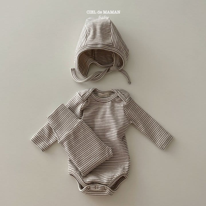 Ciel De Maman - Korean Baby Fashion - #babyoutfit - ST Bodysuit Set - 6
