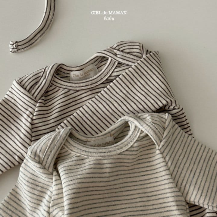 Ciel De Maman - Korean Baby Fashion - #babyoutfit - ST Bodysuit Set - 7