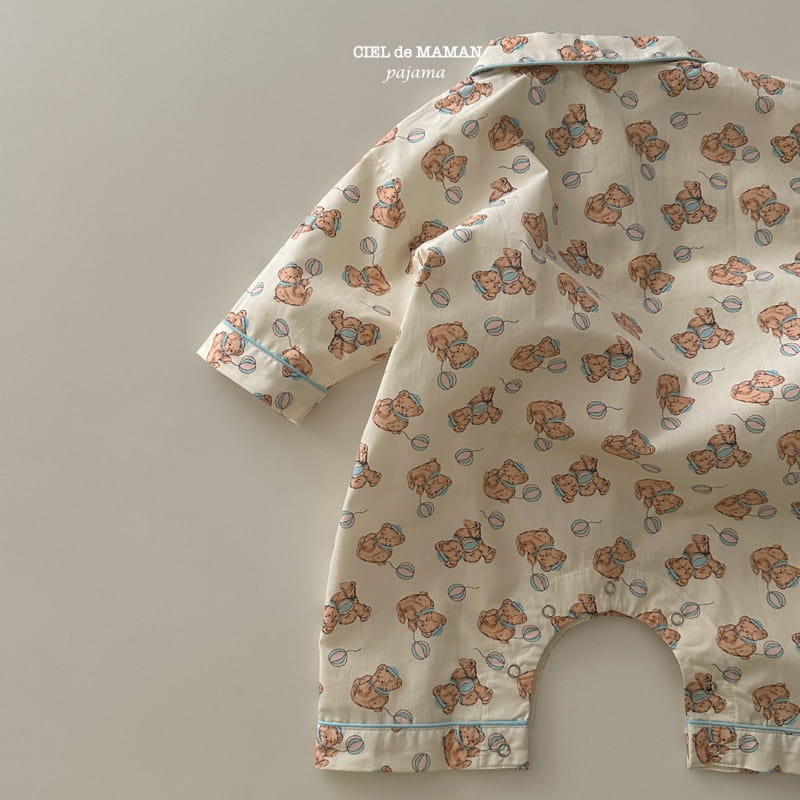Ciel De Maman - Korean Baby Fashion - #babyoutfit - Bear Pajama Bebe - 4