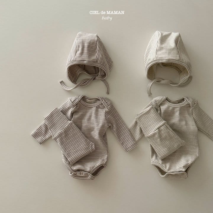 Ciel De Maman - Korean Baby Fashion - #onlinebabyshop - ST Bodysuit Set - 10