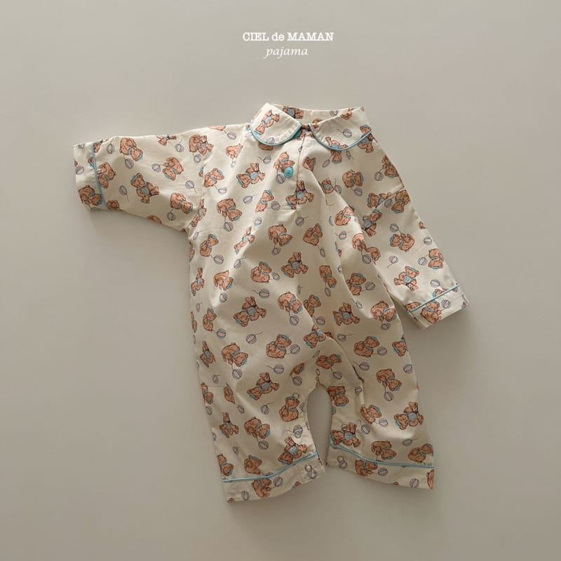 Ciel De Maman - Korean Baby Fashion - #onlinebabyshop - Bear Pajama Bebe - 7