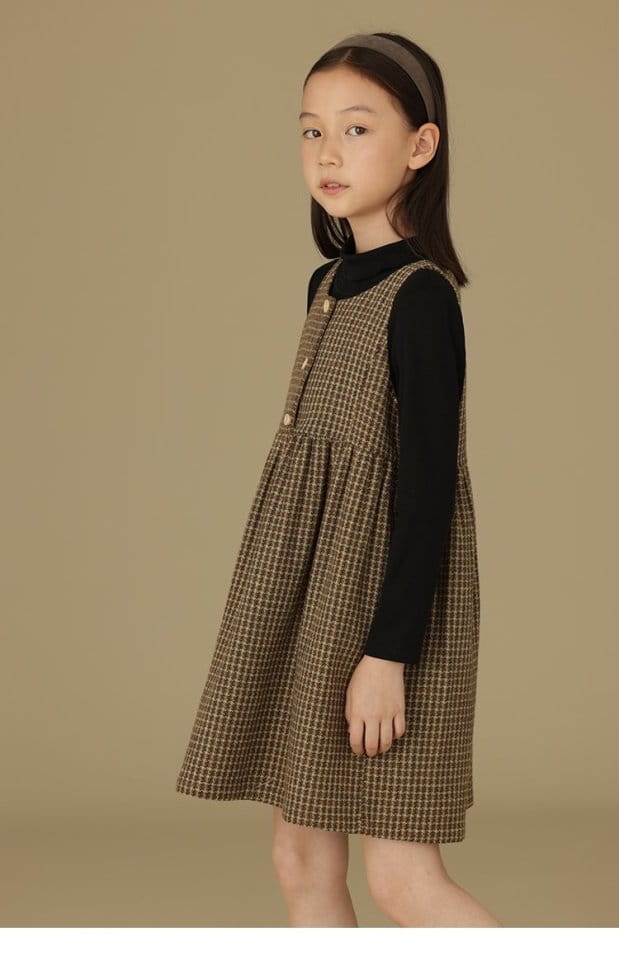 Ciel De Maman - Korean Children Fashion - #Kfashion4kids - Classic Check One-piece