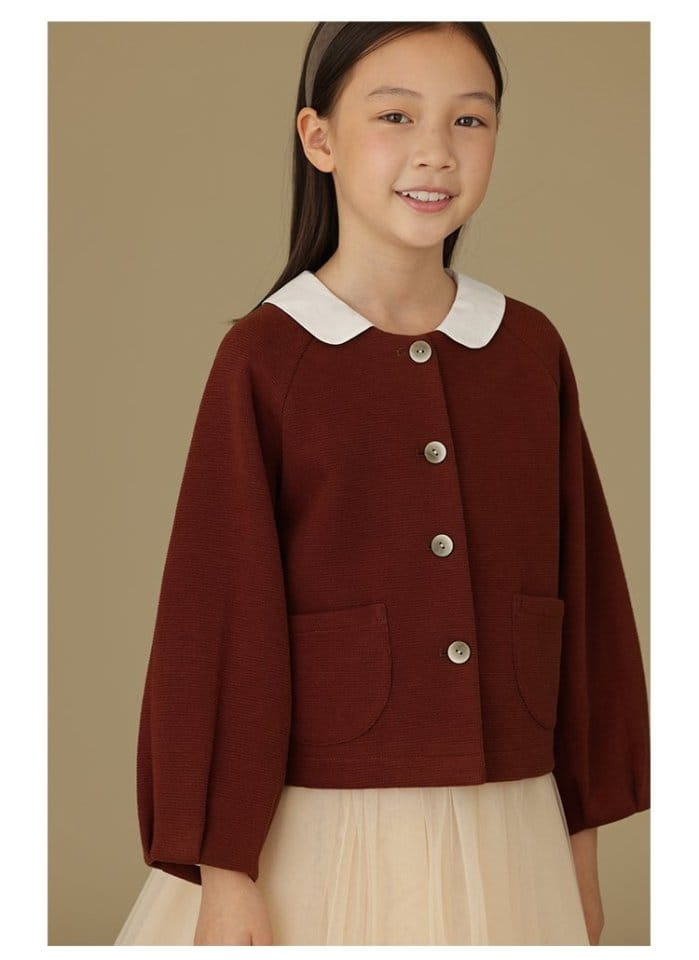 Ciel De Maman - Korean Children Fashion - #Kfashion4kids - Single Button Cardigan Jacket - 3