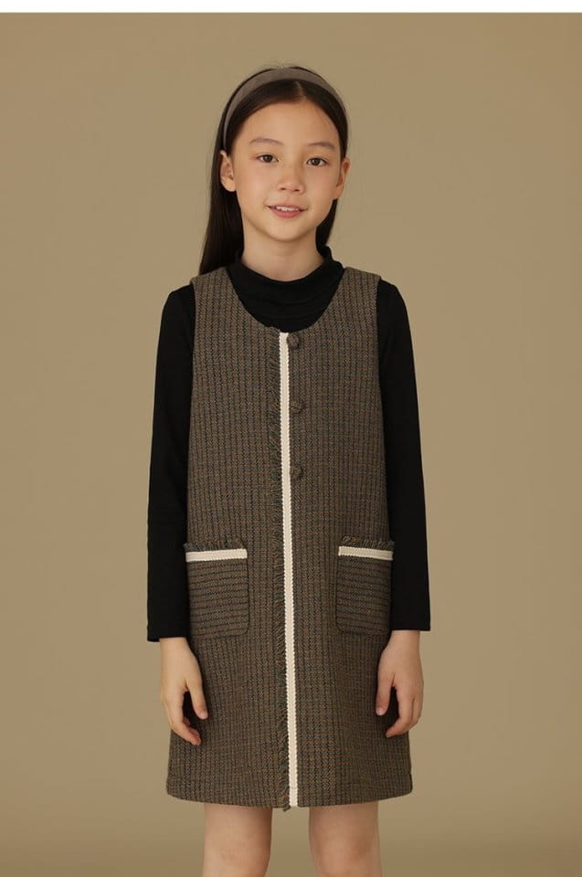 Ciel De Maman - Korean Children Fashion - #childofig - Wool Pocket One-piece - 5