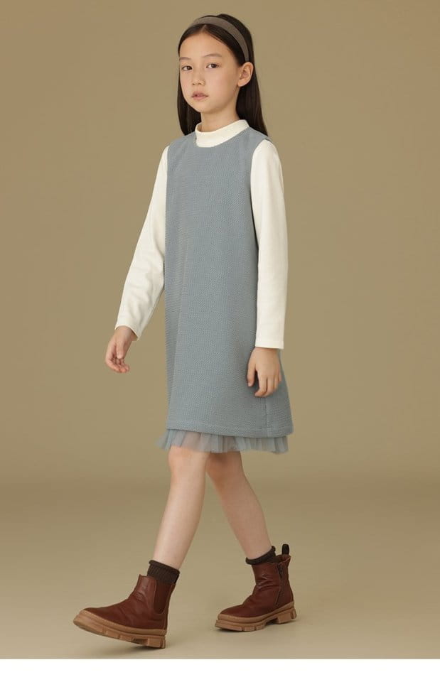 Ciel De Maman - Korean Children Fashion - #childofig - Waffle Sleeveless One-piece