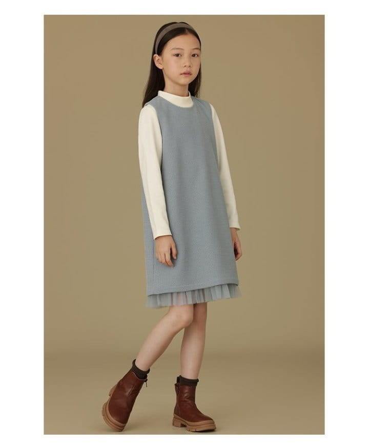 Ciel De Maman - Korean Children Fashion - #childofig - Waffle Sleeveless One-piece - 2