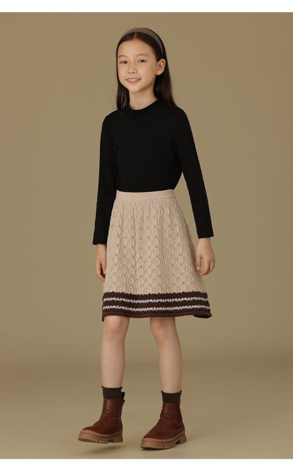 Ciel De Maman - Korean Children Fashion - #childofig - Knit A Line Skirt - 2