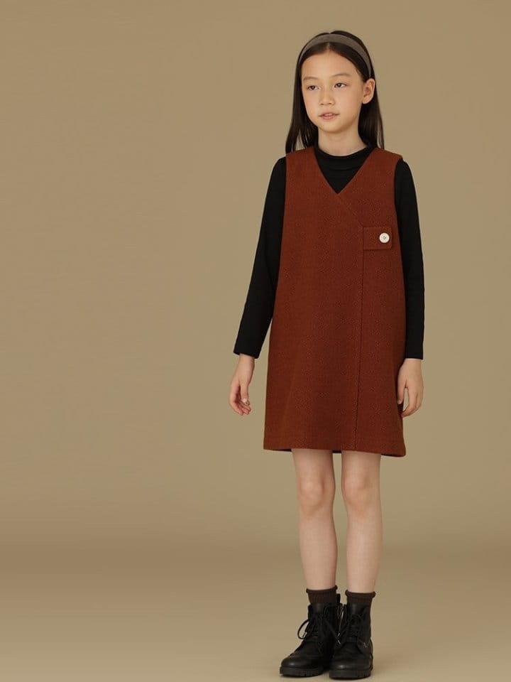 Ciel De Maman - Korean Children Fashion - #childofig - V Neck Sleeveless One-piece - 11
