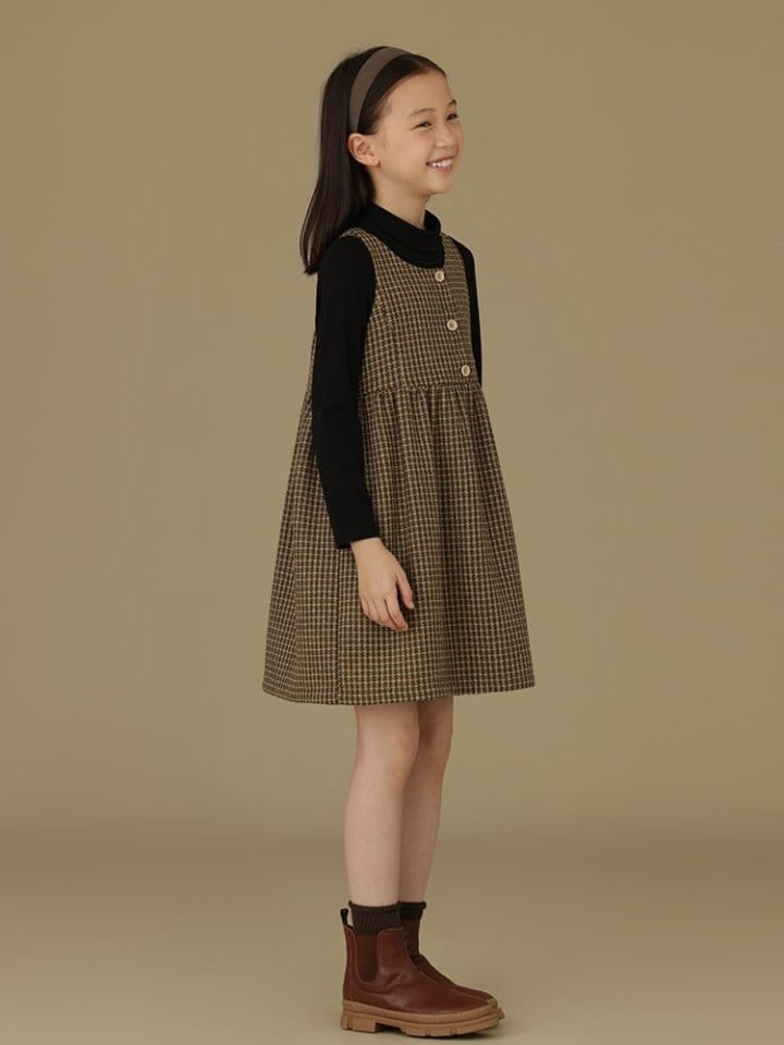 Ciel De Maman - Korean Children Fashion - #designkidswear - Classic Check One-piece - 11