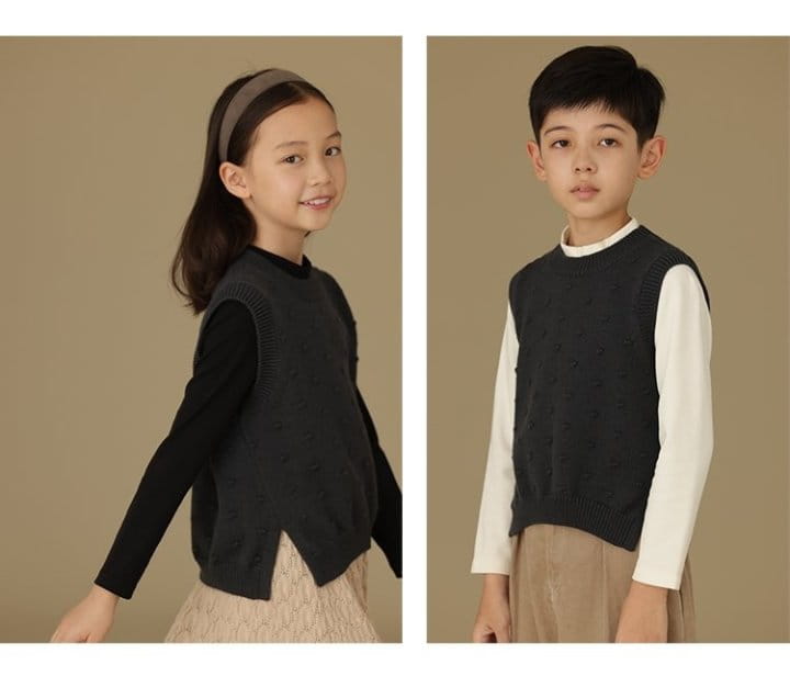 Ciel De Maman - Korean Children Fashion - #designkidswear - Pompom Vest - 5