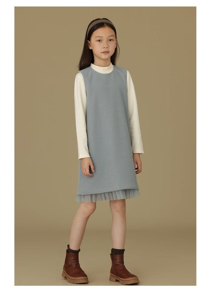 Ciel De Maman - Korean Children Fashion - #childrensboutique - Waffle Sleeveless One-piece - 4