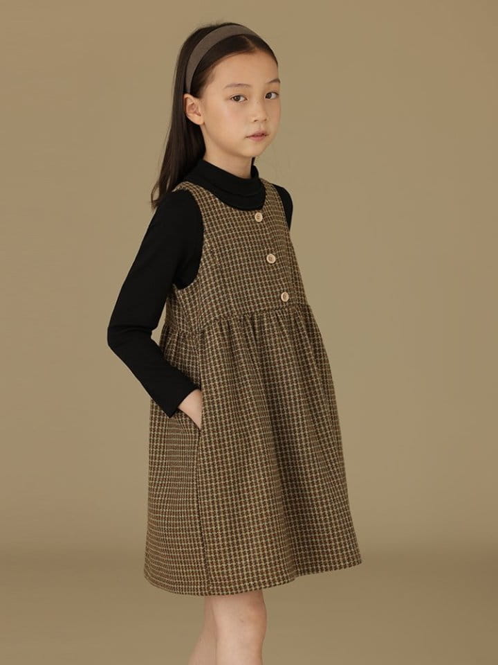 Ciel De Maman - Korean Children Fashion - #discoveringself - Classic Check One-piece - 12