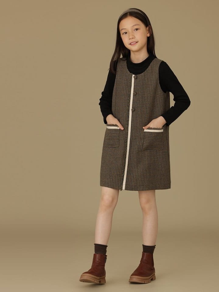 Ciel De Maman - Korean Children Fashion - #discoveringself - Wool Pocket One-piece - 8