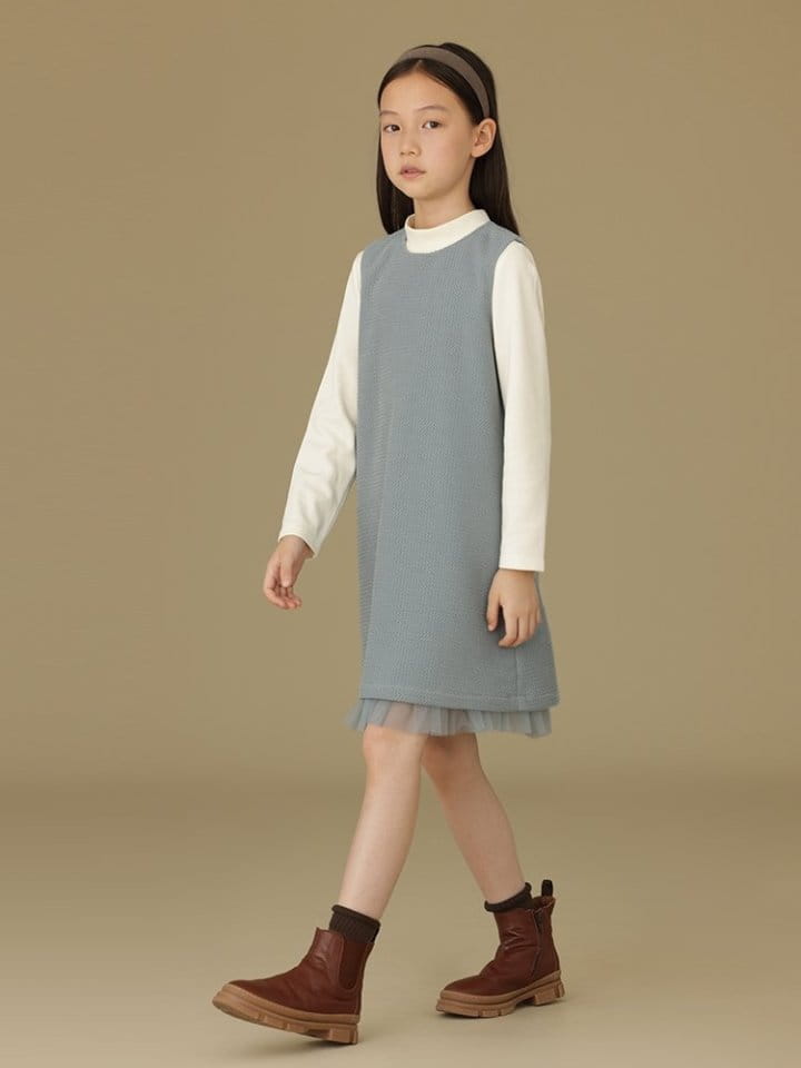 Ciel De Maman - Korean Children Fashion - #kidsshorts - Waffle Sleeveless One-piece - 7