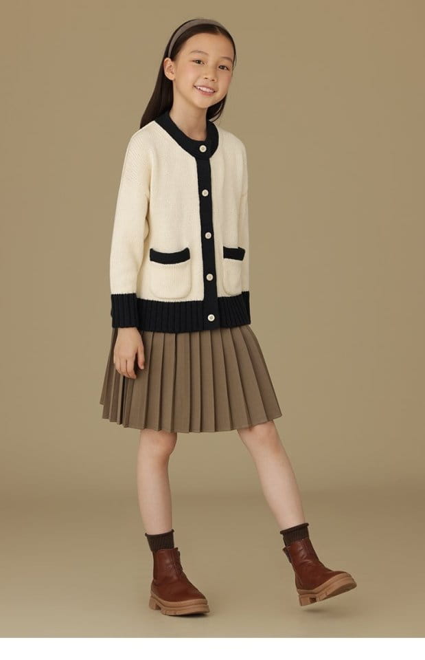 Ciel De Maman - Korean Children Fashion - #kidsshorts - Single Button Collar Cardigan