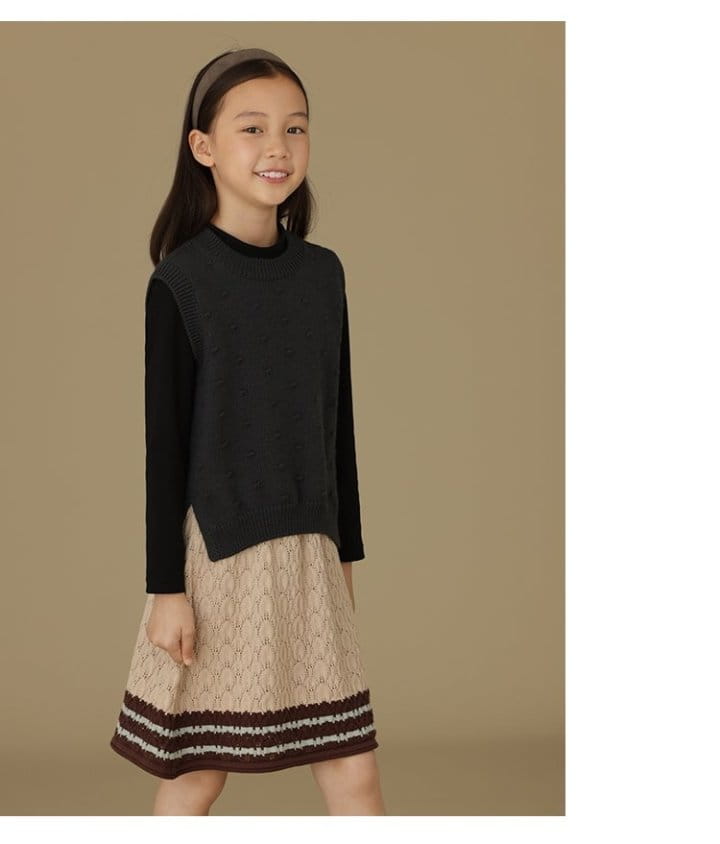 Ciel De Maman - Korean Children Fashion - #kidsshorts - Knit A Line Skirt - 7