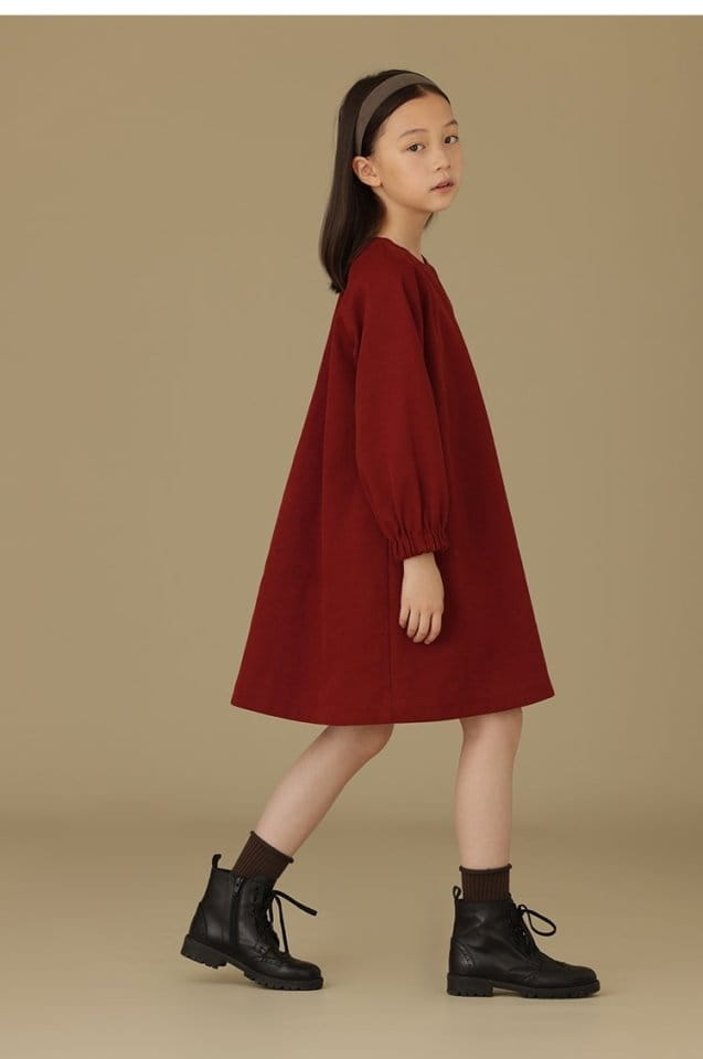 Ciel De Maman - Korean Children Fashion - #kidsstore - Twill Round One-piece - 5