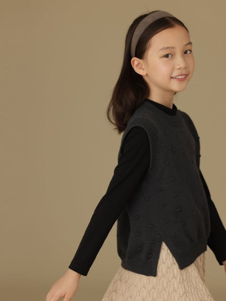 Ciel De Maman - Korean Children Fashion - #kidsstore - Pompom Vest - 9