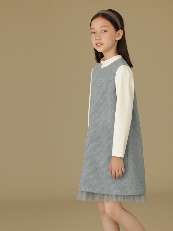 Ciel De Maman - Korean Children Fashion - #kidsstore - Waffle Sleeveless One-piece - 8