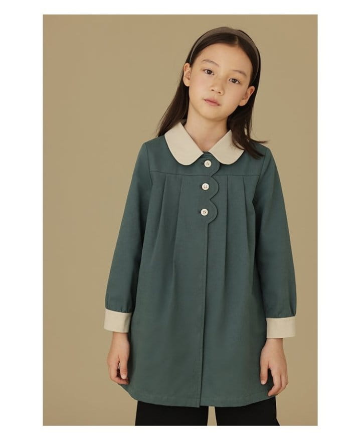 Ciel De Maman - Korean Children Fashion - #kidzfashiontrend - Peter Pan Trench Coat - 2