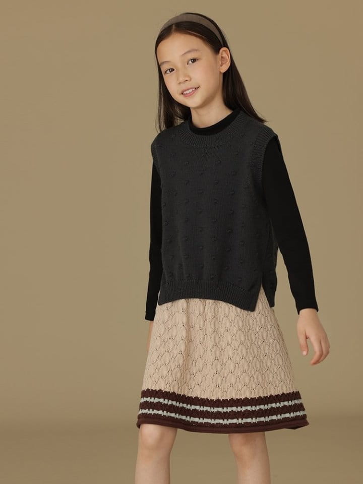 Ciel De Maman - Korean Children Fashion - #kidzfashiontrend - Pompom Vest - 10