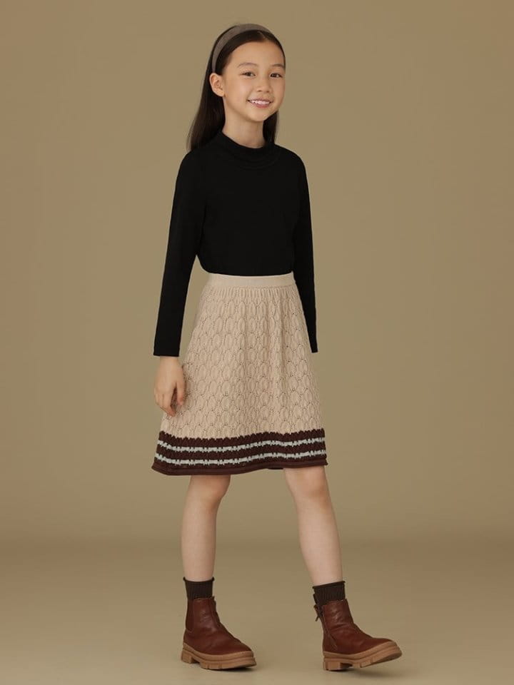 Ciel De Maman - Korean Children Fashion - #kidzfashiontrend - Knit A Line Skirt - 9
