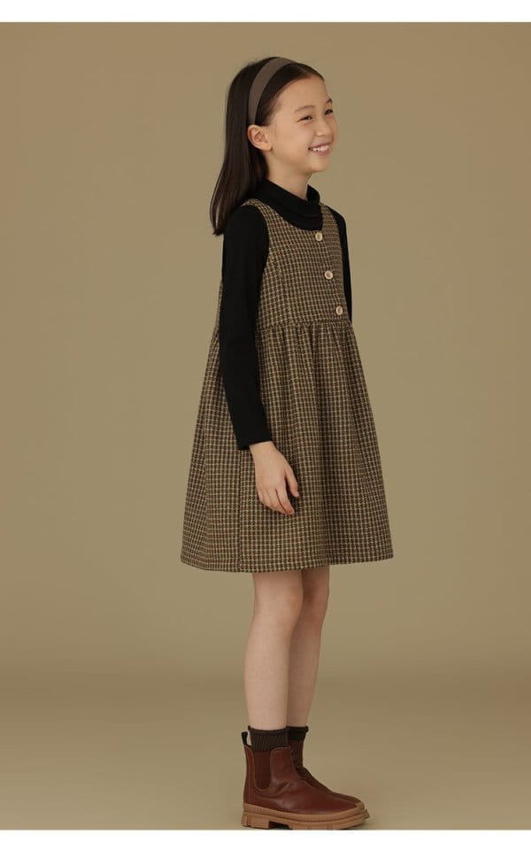 Ciel De Maman - Korean Children Fashion - #littlefashionista - Classic Check One-piece - 2