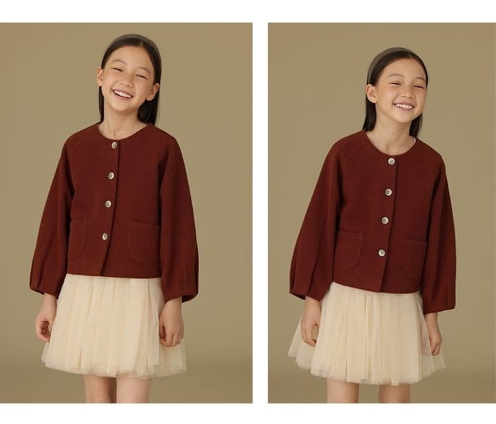 Ciel De Maman - Korean Children Fashion - #Kfashion4kids - Single Button Cardigan Jacket - 4