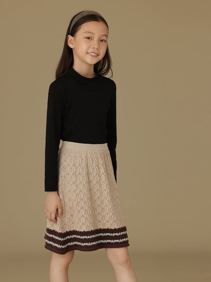 Ciel De Maman - Korean Children Fashion - #littlefashionista - Knit A Line Skirt - 11