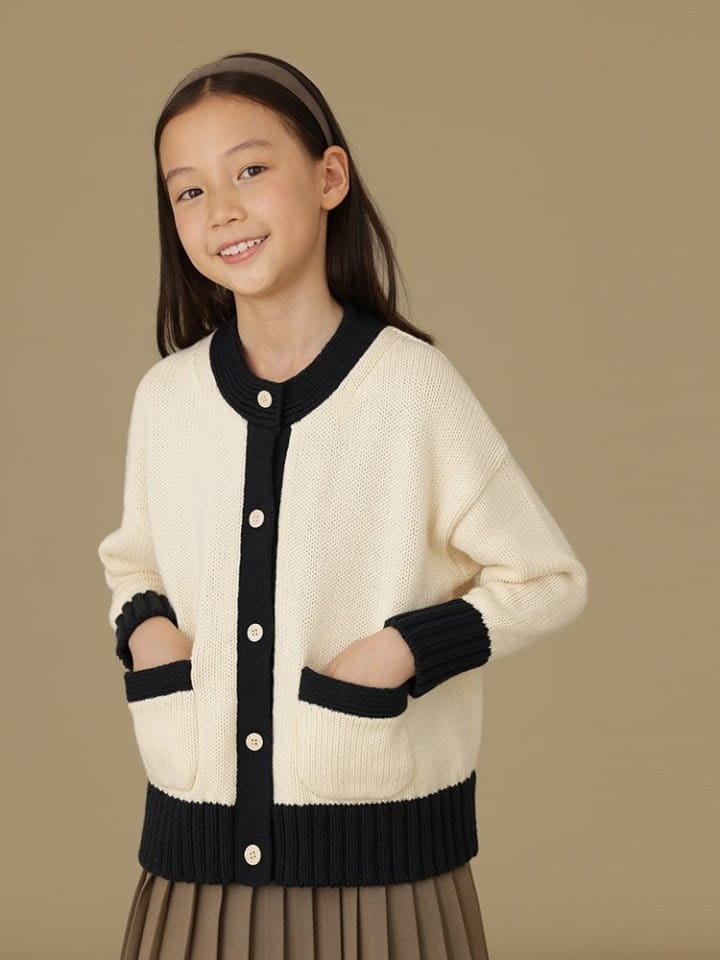 Ciel De Maman - Korean Children Fashion - #magicofchildhood - Single Button Collar Cardigan - 6