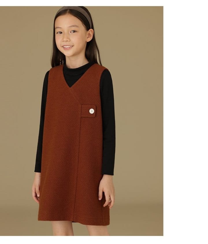 Ciel De Maman - Korean Children Fashion - #magicofchildhood - V Neck Sleeveless One-piece - 7