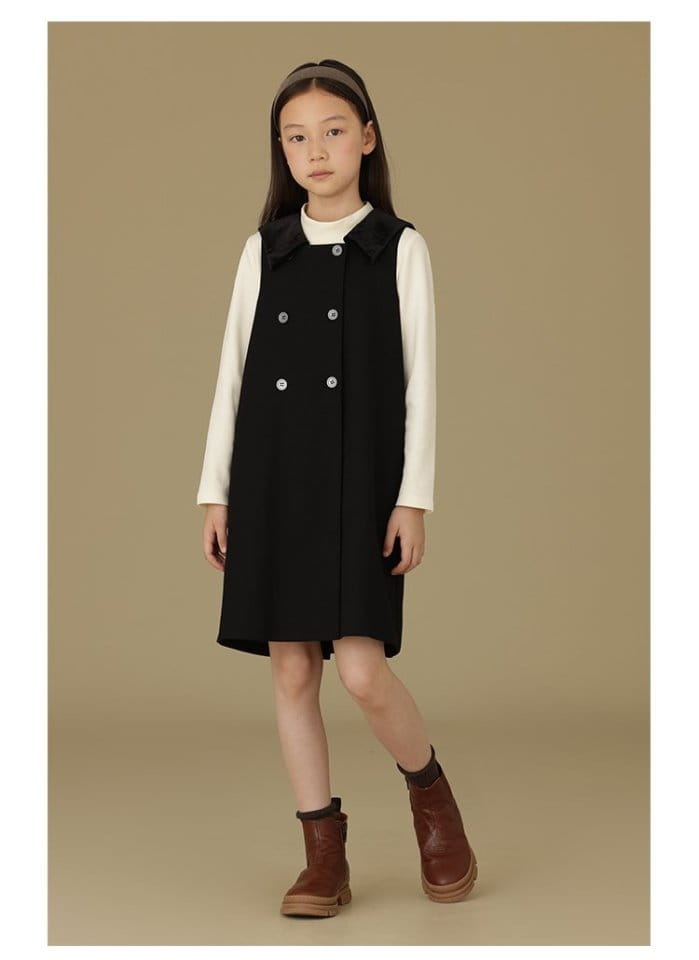 Ciel De Maman - Korean Children Fashion - #magicofchildhood - Velvet One-piece - 3