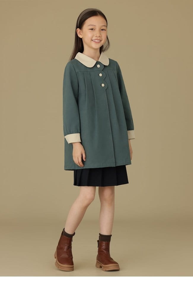 Ciel De Maman - Korean Children Fashion - #minifashionista - Peter Pan Trench Coat - 6