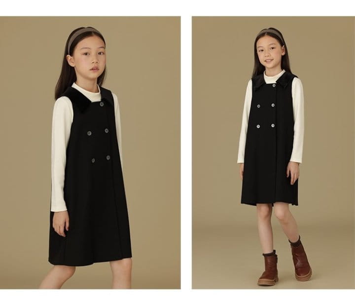 Ciel De Maman - Korean Children Fashion - #magicofchildhood - Velvet One-piece - 4