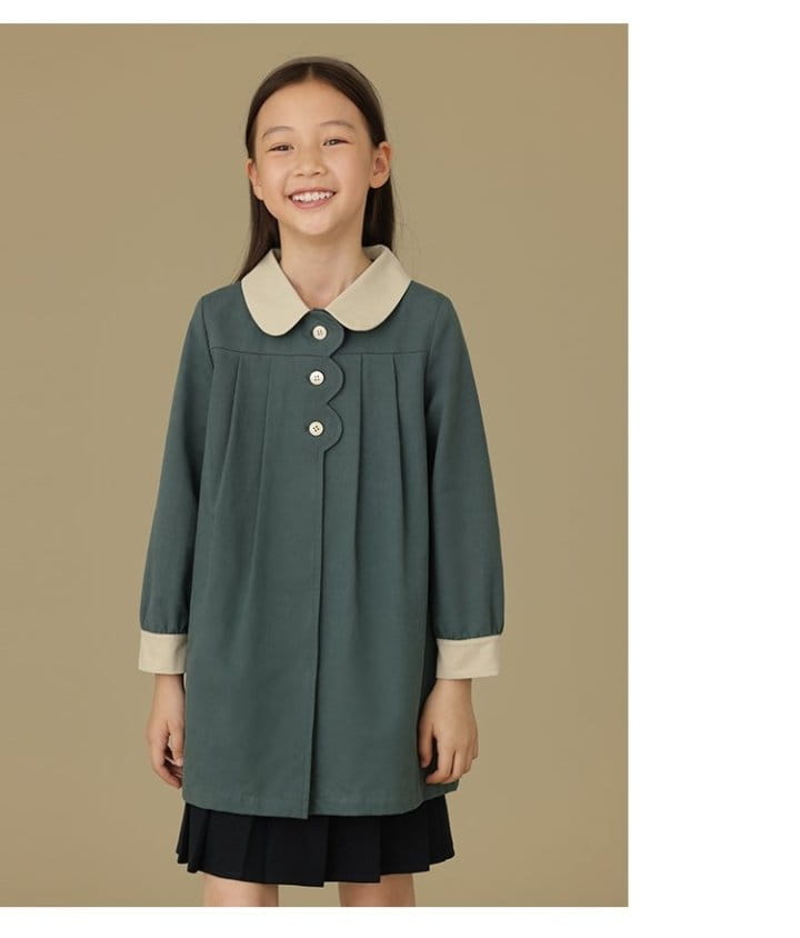 Ciel De Maman - Korean Children Fashion - #prettylittlegirls - Peter Pan Trench Coat - 7