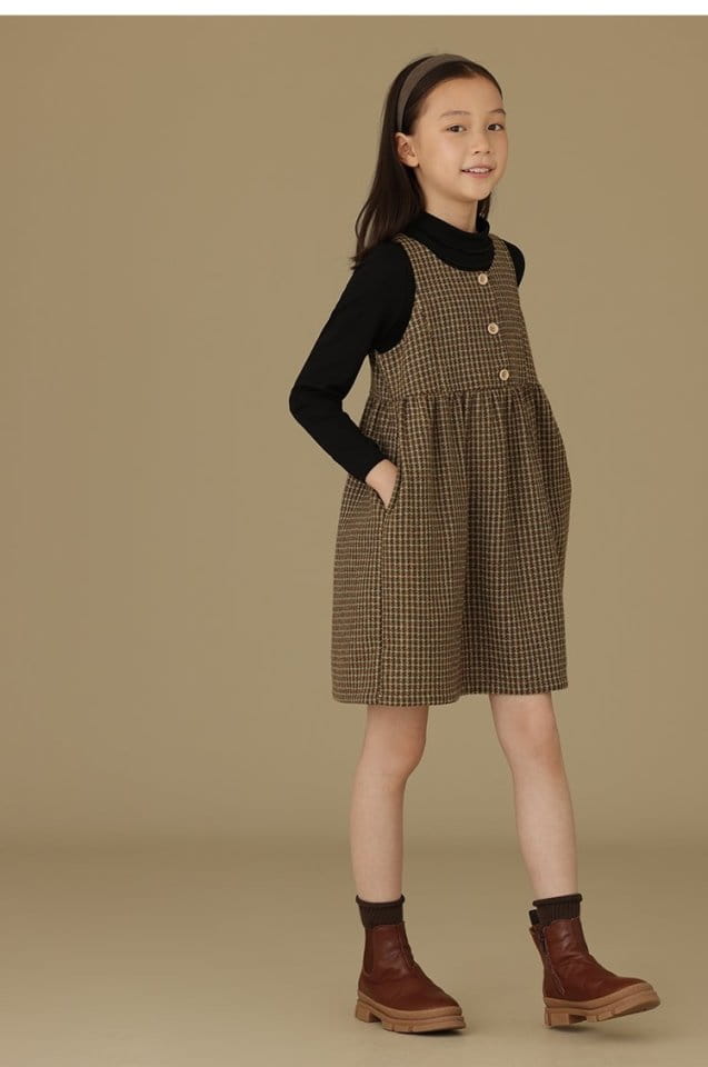 Ciel De Maman - Korean Children Fashion - #prettylittlegirls - Classic Check One-piece - 5