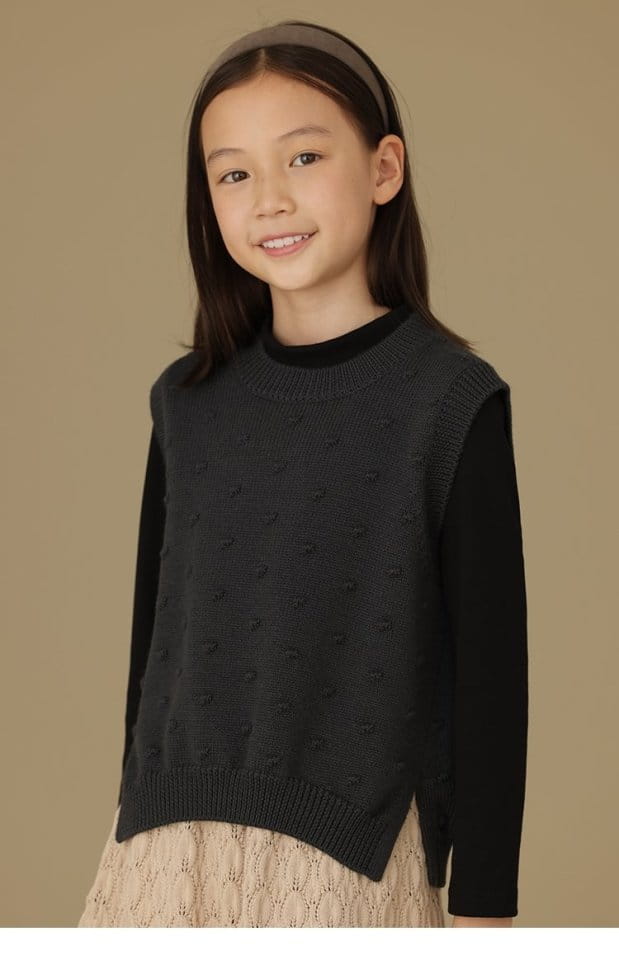 Ciel De Maman - Korean Children Fashion - #prettylittlegirls - Pompom Vest